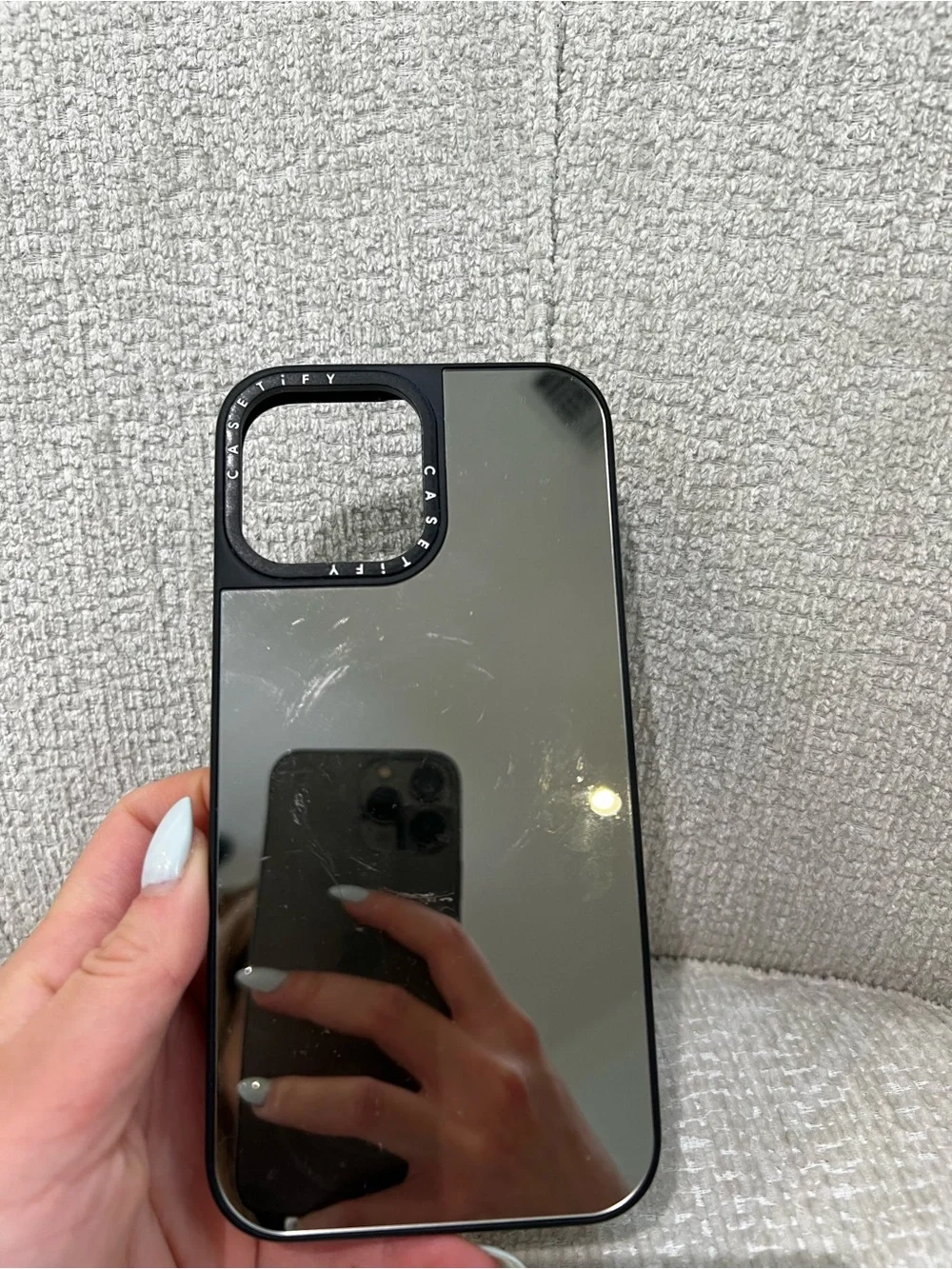 Apple 13 pro max CASETiFY Mirror Phone Case in Black